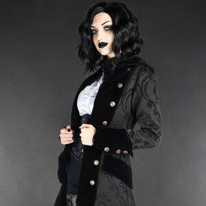 Dracula Clothing Pirate Princess coat, Medium